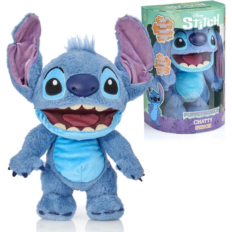 Wow! Stuff - Disney Stitch Puppetronics Chatty Stitch Plush Interactive Game - DIS-1025-01 - Image 1